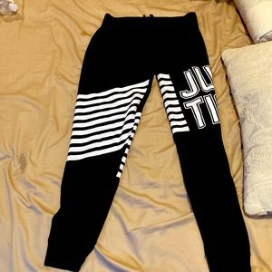 Their black justice brand leggings/joggers/sweatpants size 14/16